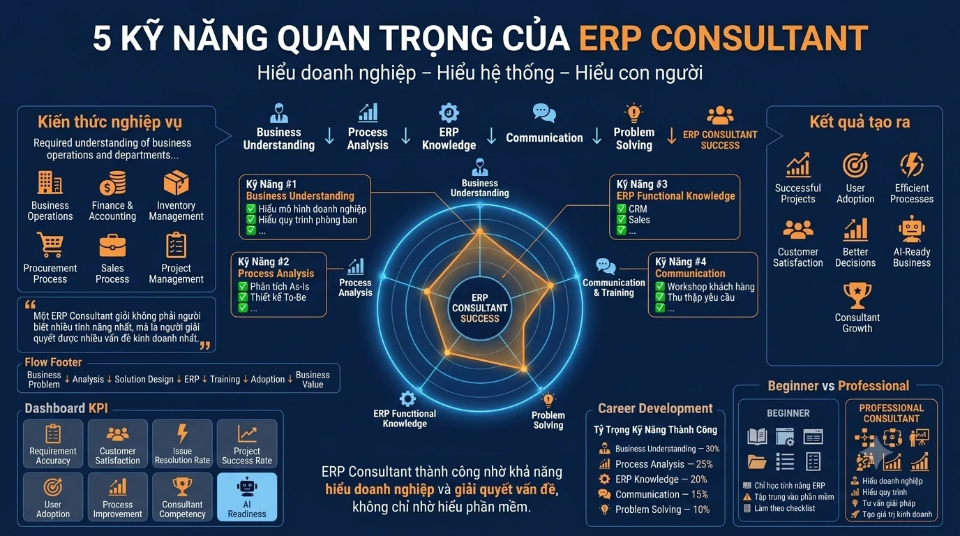 5 kỹ năng quan trọng của ERP Consultant